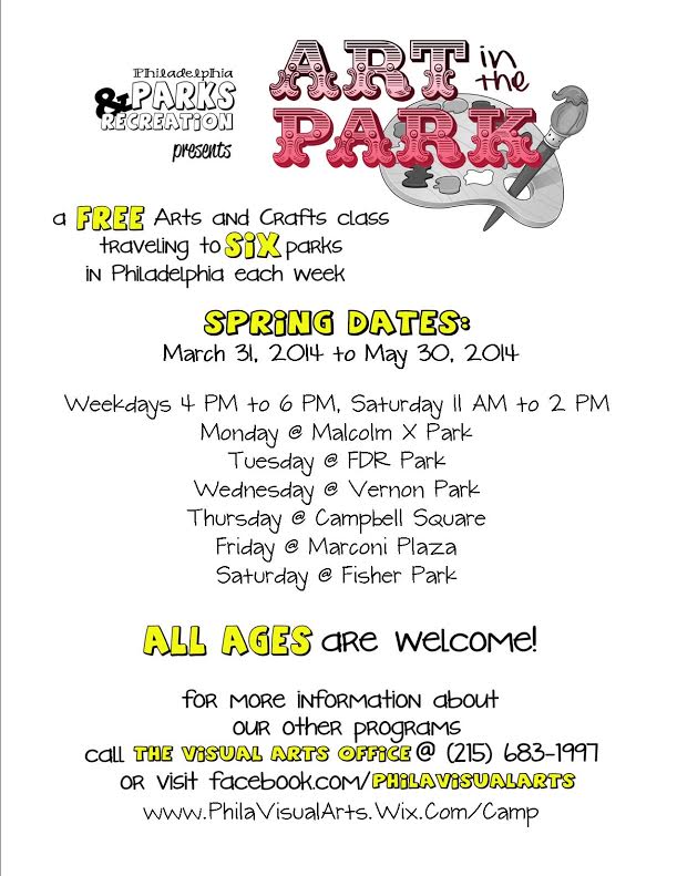 Art in the Park begins April 2